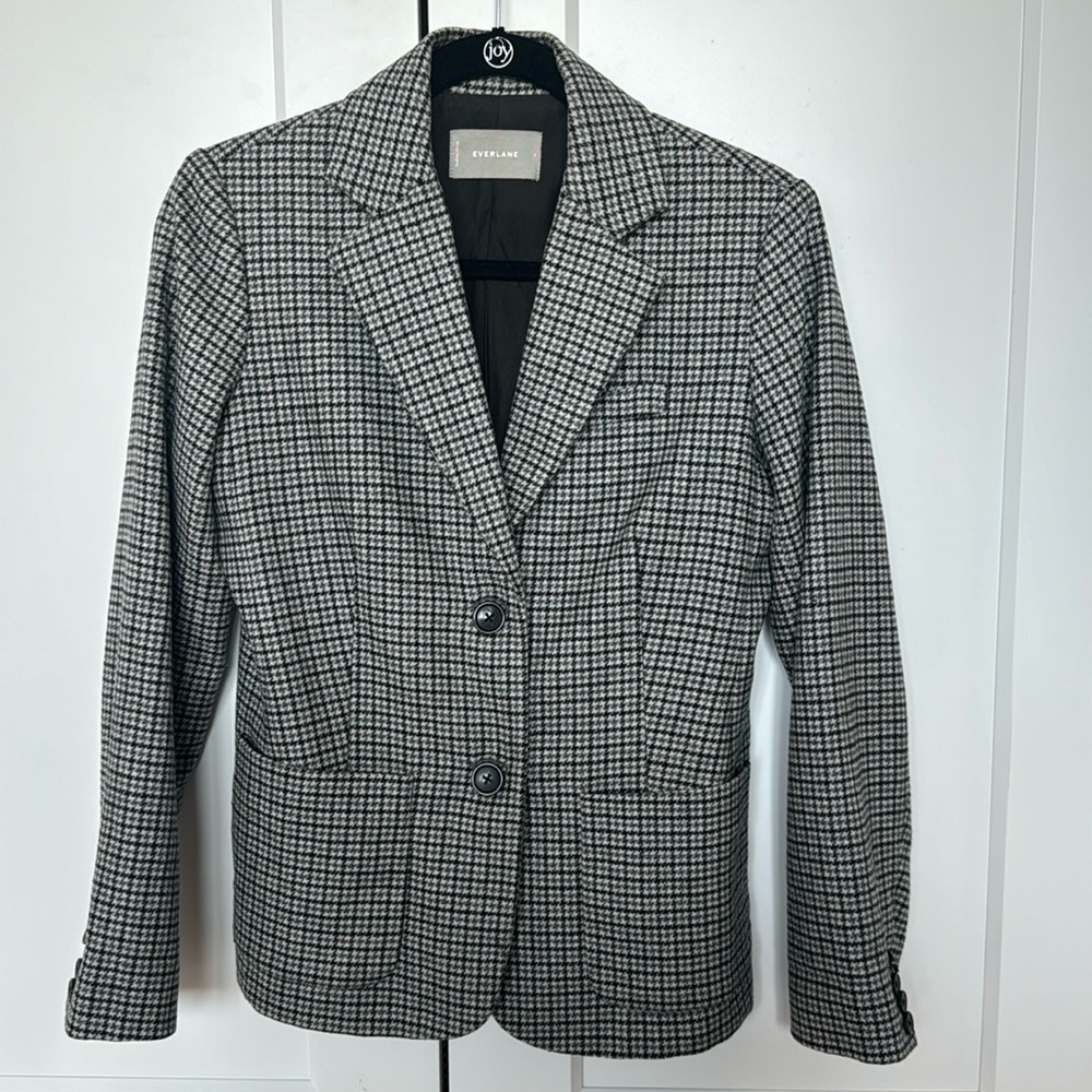 EUC Everlane Wool Houndstooth Blazer